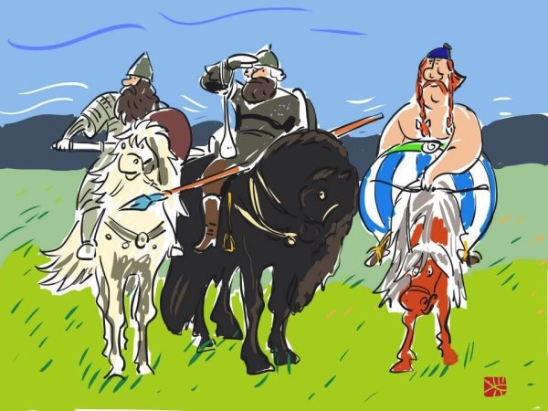 Богатырь карикатура