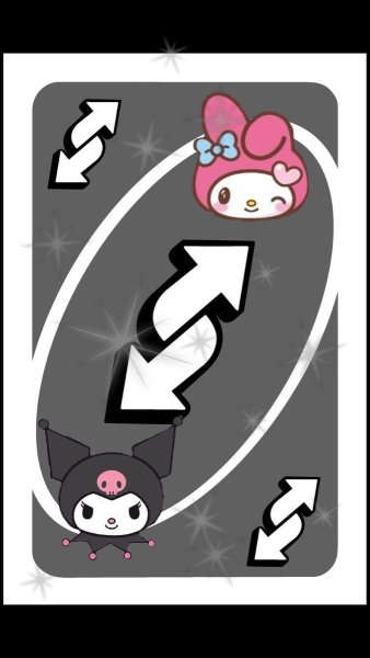Uno Reverse Card aesthetic hello Kitty
