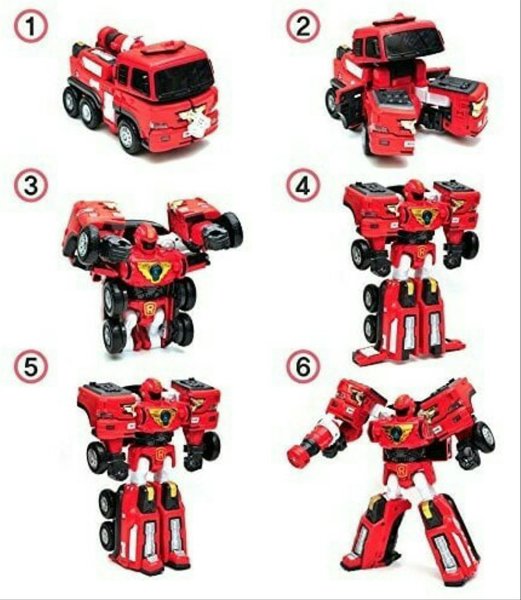 Трансформер young Toys Tobot r пожарный 301016 красный