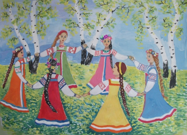 Троица праздник береза хоровод