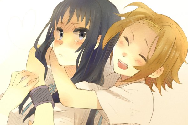 Аниме k-on обнимашки