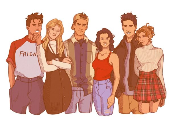 Френдс сериал арт