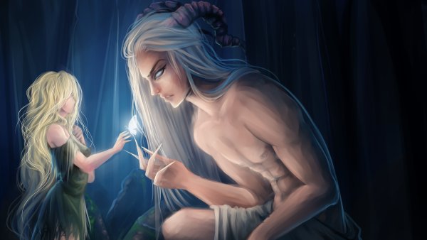 Эльфийка и человек