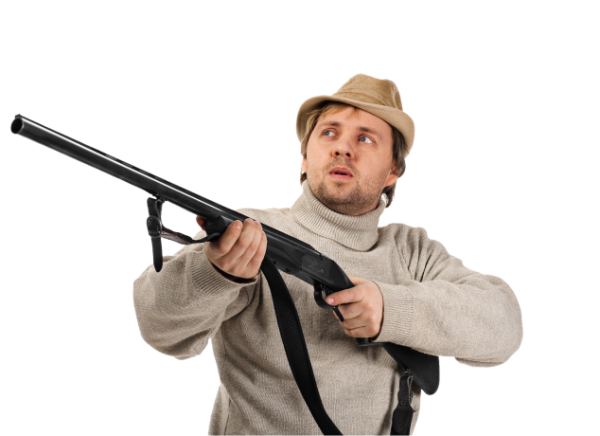 Человек с двустволкой