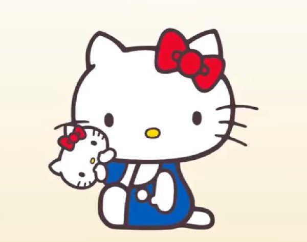Hello Kitty бумажная кукла