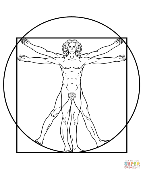 Да Винчи Vitruvian man