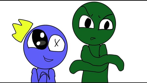 Rainbow friends Blue x Green