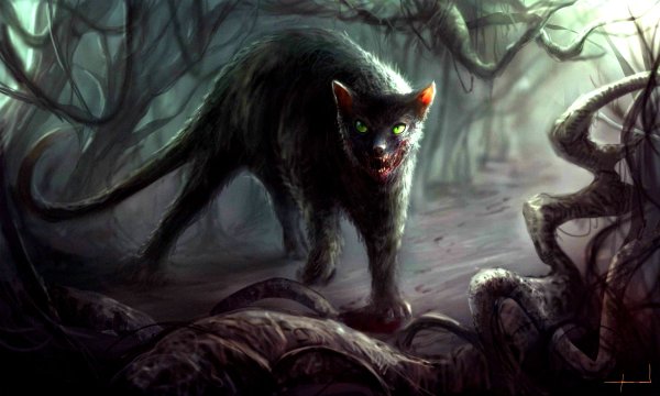 Кошка арт
