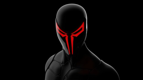 Человек паук 2099 лицо