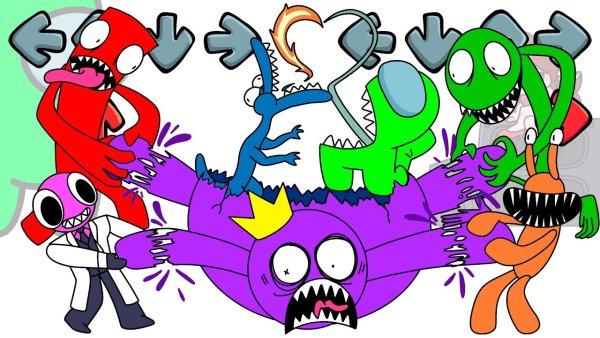 Rainbow friends красный монстр