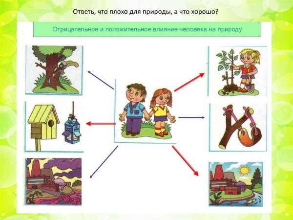 Взаимосвязь между природой и человеком