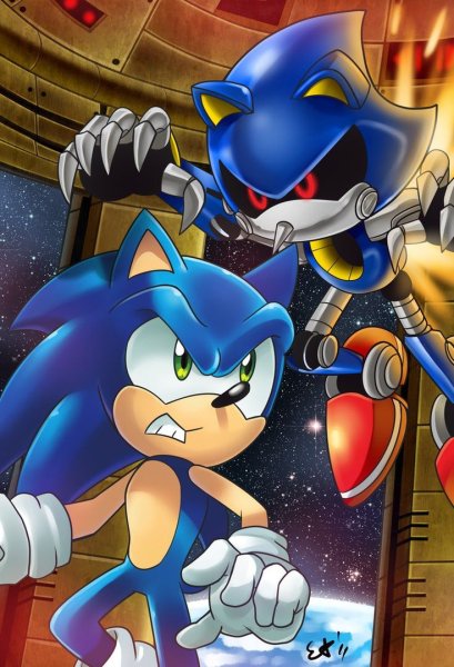Metal Sonic против Соника