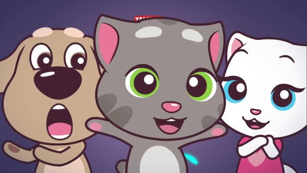 Talking Tom and talking Джинджер