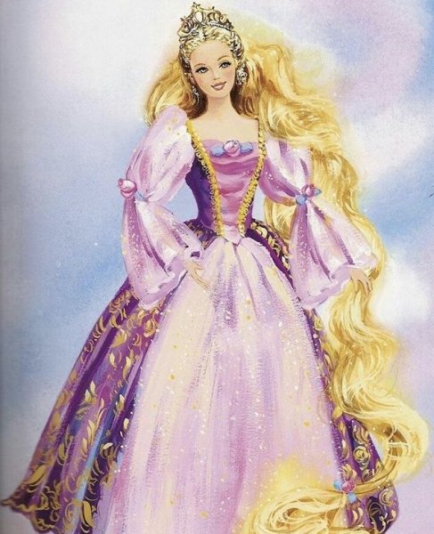 Барби Рапунцель кукла 2002
