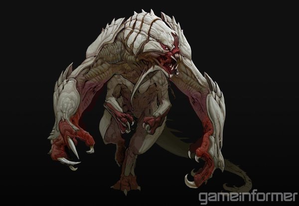 Evolve монстры концепт арт