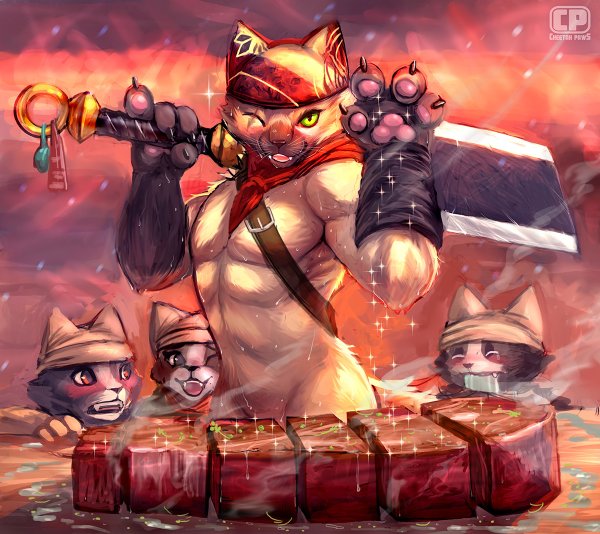 Monster Hunter кот повар