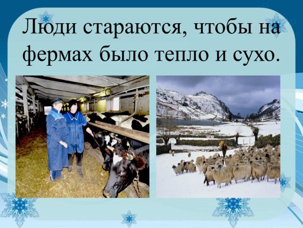 Труд людей зимой
