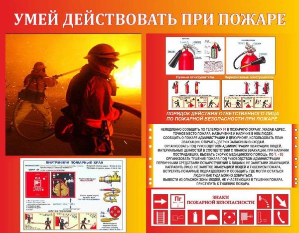 Наглядная агитация по пожарной безопасности
