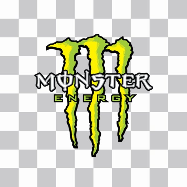 Пиксельный логотип Monster Energy