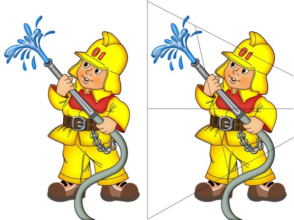 Картинки пожарный точками (46 фото)