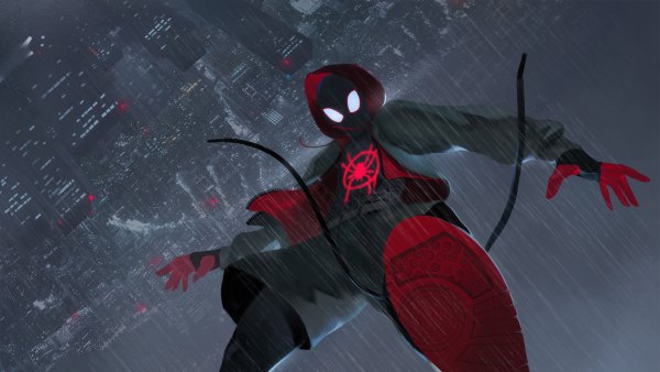 Spider man через вселенные Майлз Моралес