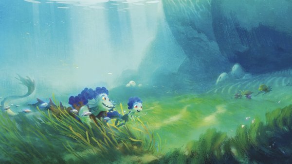 Лука мультик под водой
