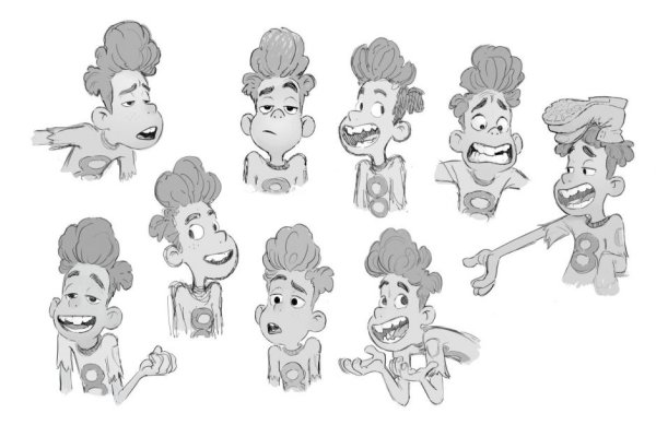 Luca Pixar Art