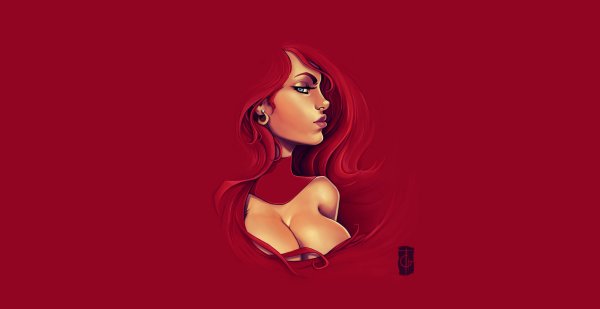 Обои Рисованные девушки