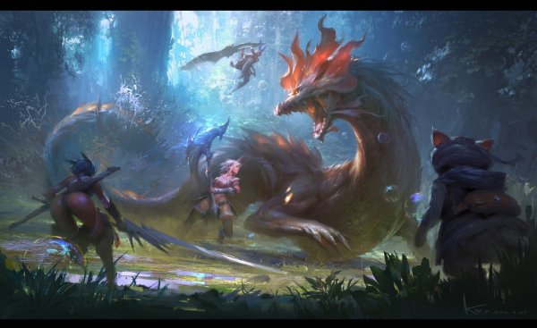 Monster Hunter World монстры арт