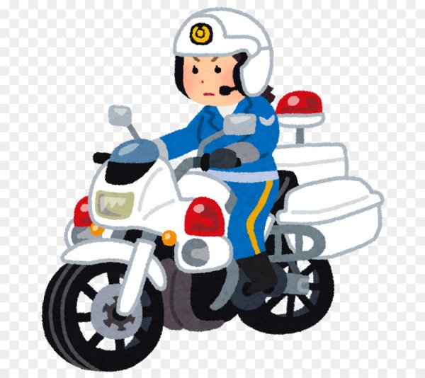 Полицейский мотоцикл вектор