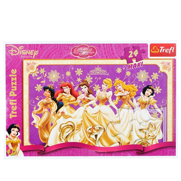 14223 Trefl Puzzles - "24 Maxi" - resting in Garden / Disney Princess
