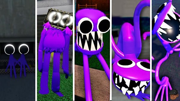 Rainbow friends Roblox фиолетовый