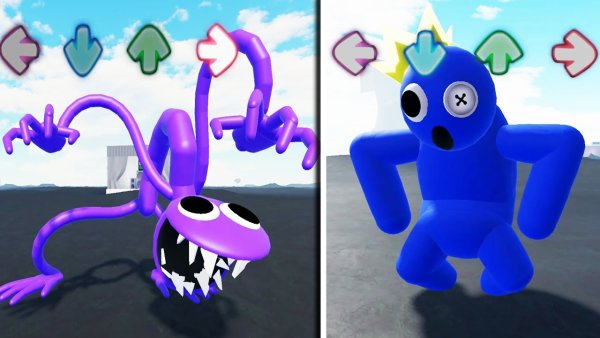 Радужный друг Roblox перпл