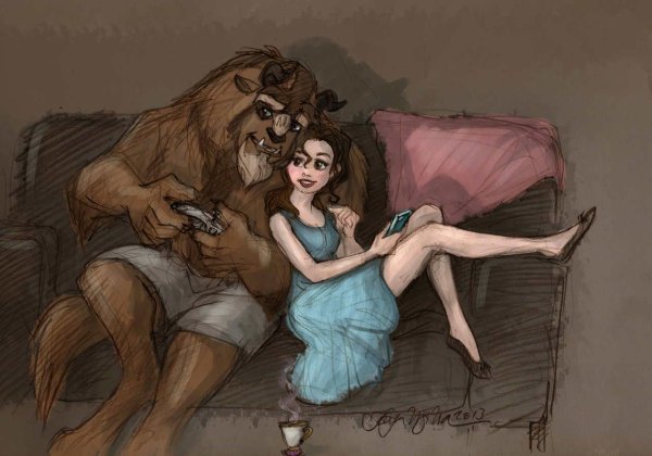 Красавица и чудовище арт