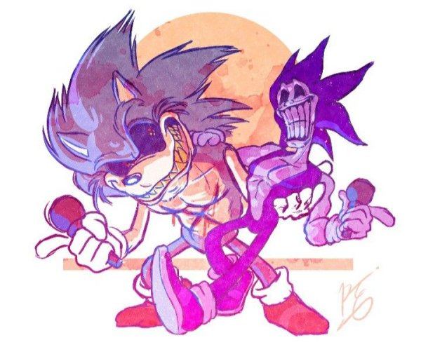 Lord x and Majin Sonic
