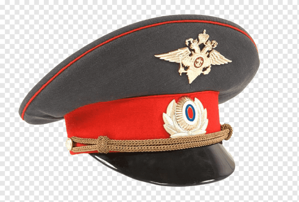 Фуражка полицейского России без фона
