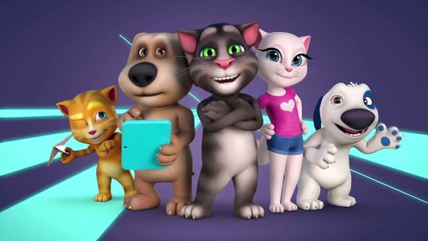 Игра talking Tom friends Анджела