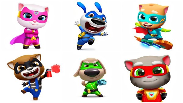 Talking Tom Hero Dash герои