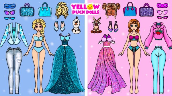 Paper Dolls Dress up Эльза