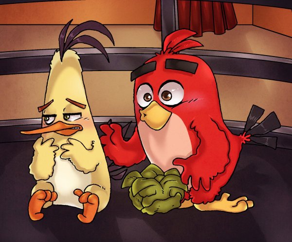 Angry Birds ред и Чак