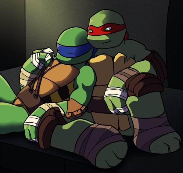 TMNT 2012 Лео и РАФ