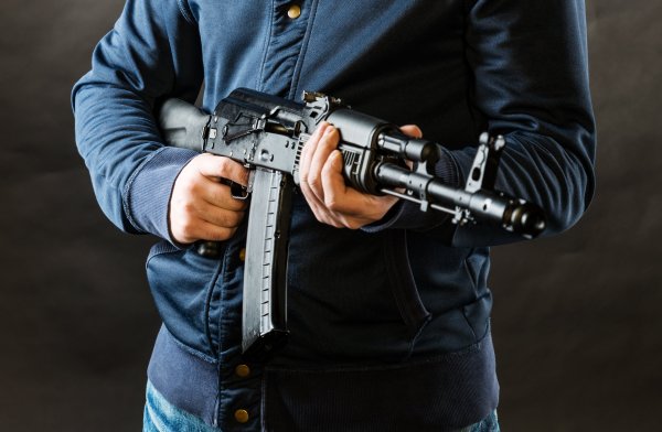АК-47 пистолет черный