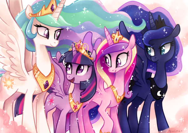 My little Pony принцесса Селестия принцесса Каденс