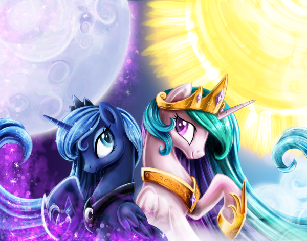 My little Pony Луна и Селестия