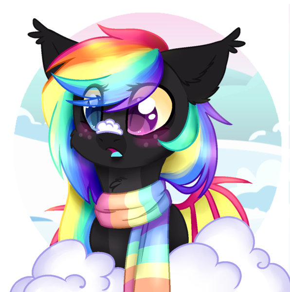 Rainbow bat Pony OC