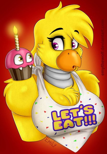 FNAF 5 чика арт