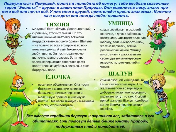 Описание Эколята друзья и защитники природы