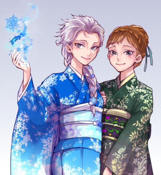 Elsa and Anna Art