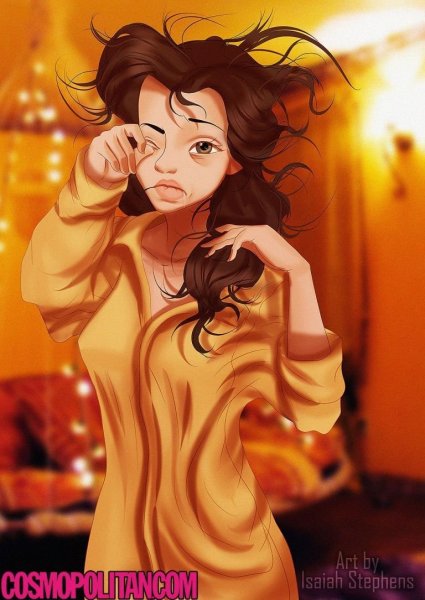 Illustrator Disney Белль