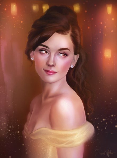 Белль Дисней арт